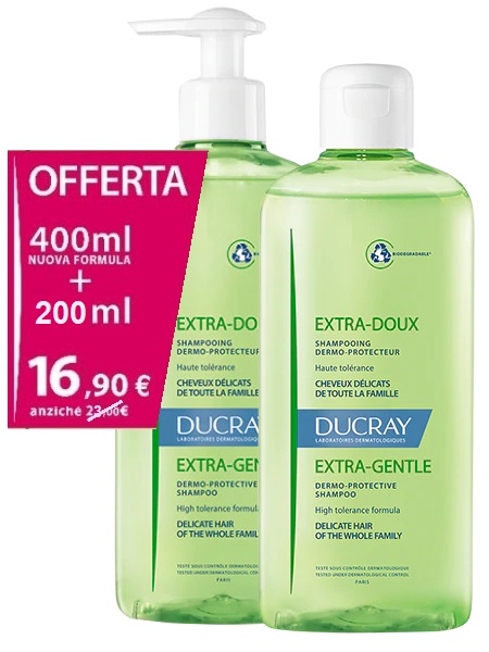 EXTRA DELICATO SHAMPOO DERMOPROTETTIVO 400 ML + 200 ML BIPACK - farmascienza.it