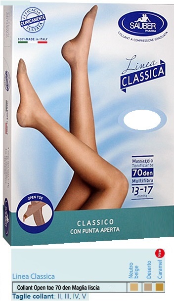 SAUBER COLLANT OPEN TOE MAGLIA LISCIA 70 DEN COLORE NEUTRO BEIGE TAGLIA 3 LINEA CLASSICA - farmascienza.it