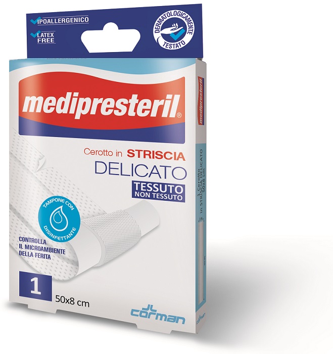 MEDIPRESTERIL CEROTTO ESTENSIBILE 1 STRISCIA 50 X 8 CM - farmascienza.it