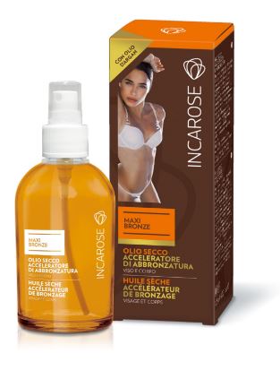 INCAROSE MAXI BRONZE OLIO SECCO ACCELERATORE DI ABBRONZATURA 125 ML - farmascienza.it