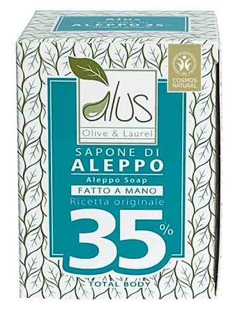 ALUS OLIVE & LAUREL SAPONE DI ALEPPO FATTO A MANO 35% 200 G - farmascienza.it