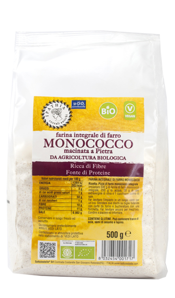 IPATHIA FARINA INTEGRALE DI FARRO MONOCOCCO 500 G - farmascienza.it