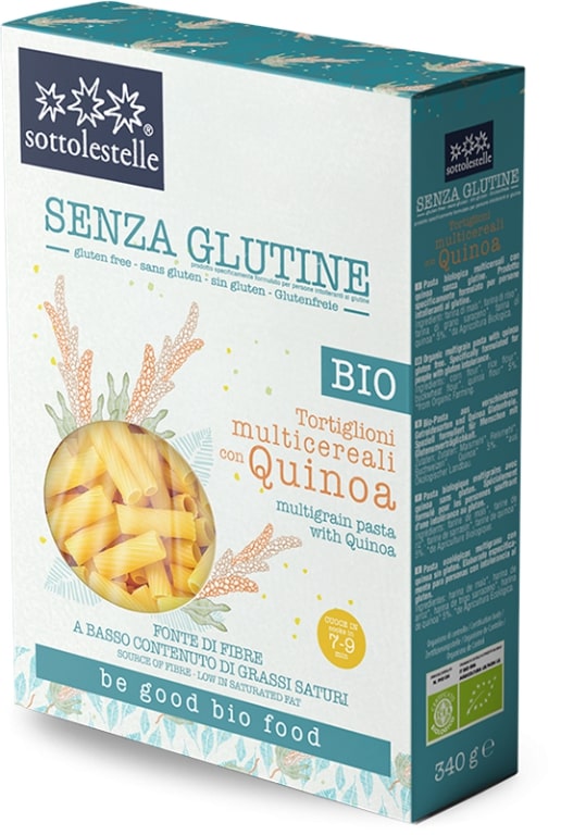 TORTIGLIONI MULTICEREALI CON QUINOA 340 G - farmascienza.it