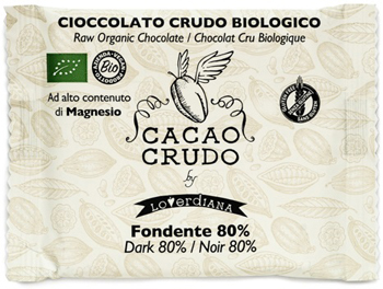 CIOCCOLATO FONDENTE 80% 30 G CRUDO BIO - farmascienza.it