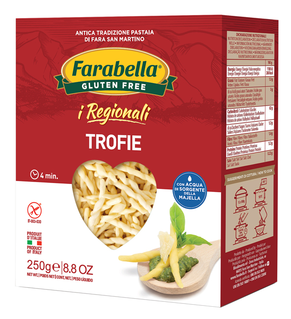 FARABELLA TROFIE I REGIONALI PASTA FRESCA STABILIZZATA 250 G - farmascienza.it