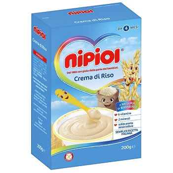 NIPIOL CEREALI CREMA RISO 200 G - farmascienza.it