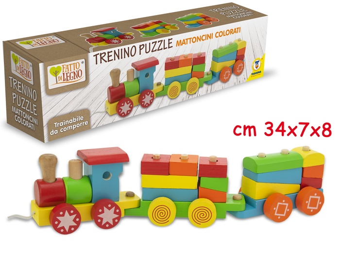 TRENINO PUZZLE IN LEGNO - farmascienza.it