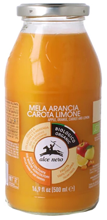 SUCCO 100% MELA ARANCIA CAROTA LIMONE BIO 500 ML - farmascienza.it