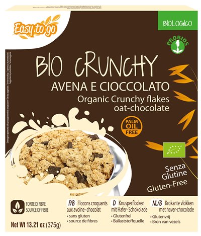 EASY TO GO BIO CRUNCHY AVENA E CIOCCOLATO 375 G - farmascienza.it