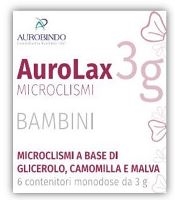 MICROCLISMI PER BAMBINI AUROLAX 6 CONTENITORI 3 G - farmascienza.it