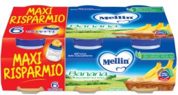 MELLIN OMOGENEIZZATO BANANA 6 X 100 G - farmascienza.it