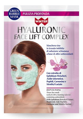 WINTER HYALURONIC FACE LIFT COMPLEX MASCHERA VISO BUBBLE PULIZIA PROFONDA 23 ML - farmascienza.it