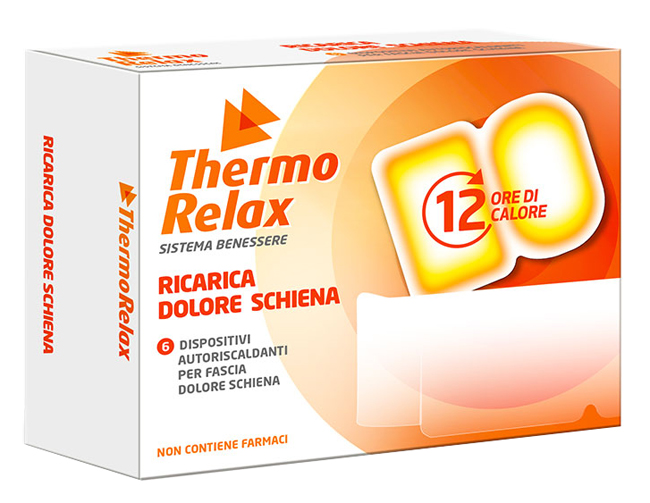 THERMORELAX RICARICA PER FASCIA DOLORE LOMBARE 6 DISPOSITIVI AUTORISCALDANTI - farmascienza.it