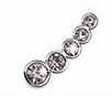 ORECCHINO POST FORATURA EAR-CUFF 5 CRYSTALS ARTICOLO BJT952 - farmascienza.it