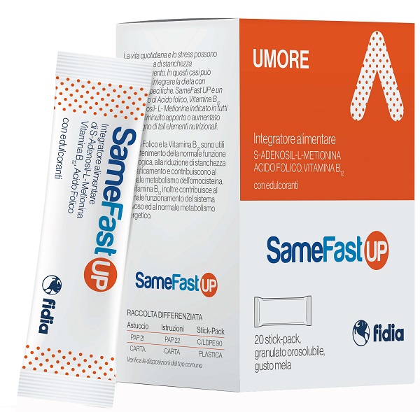 SAMEFAST UP 20 STICK PACK GRANULATO OROSOLUBILE GUSTO ANANAS - farmascienza.it