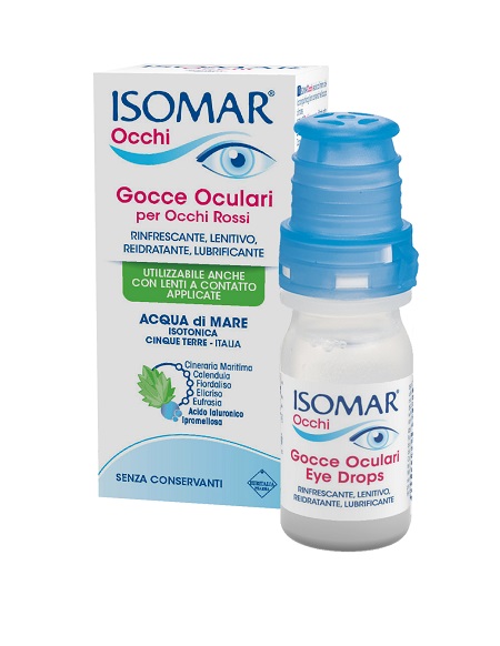 ISOMAR OCCHI GOCCE OCULARI ALL'ACIDO IALURONICO 0,20% 10 ML SENZA CONSERVANTI - farmascienza.it