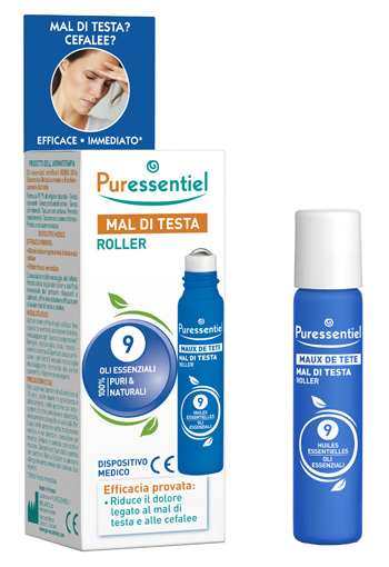 PURESSENTIEL ROLLER MAL DI TESTA AI 9 OLI ESSENZIALI 5 ML - farmascienza.it