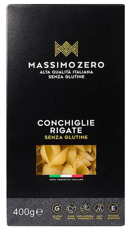 MASSIMO ZERO CONCHIGLIE RIGATE 400 G - farmascienza.it
