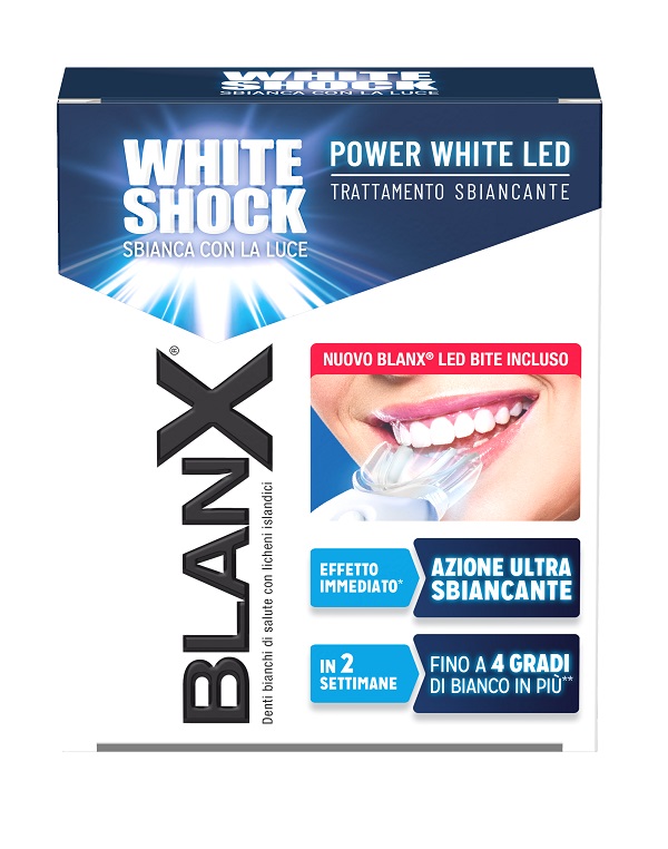 BLANX WHITE SHOCK TRATTAMENTO POWER WHITE GEL 30 ML CON BITE - farmascienza.it