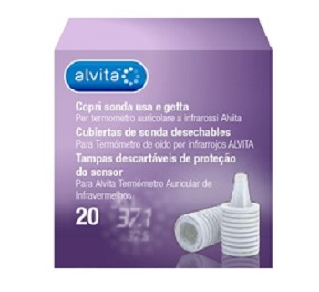 ALVITA COPRI SONDA USA E GETTA PER TERMOMETRO AD INFRAROSSI 20 PEZZI - farmascienza.it