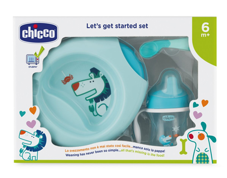 CHICCO SET PAPPA 6 MESI+ AZZURRO - farmascienza.it