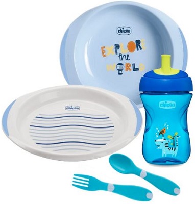 CHICCO SET PAPPA 12 MESI+ AZZURRO - farmascienza.it