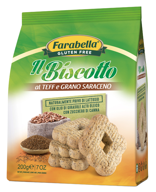 FARABELLA IL BISCOTTO AL TEFF E GRANO SARACENO 200 G - farmascienza.it