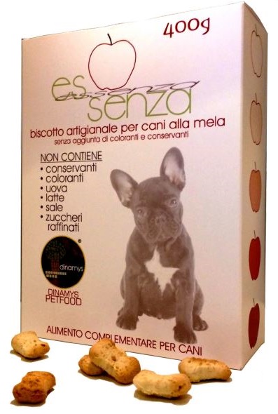 ESSENZA ALLA MELA BISCOTTO CANI 400 G - farmascienza.it