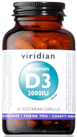 VIRIDIAN VITAMIN D3 2000IU 60CPS - farmascienza.it