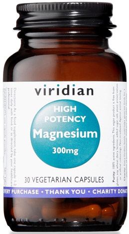 VIRIDIAN MAGNESIUM 300MG HIGH POTENCY 30 CAPSULE VIRIDIAN MAGNESIO SUPERIORE ALTA CONCENTRAZIONE - farmascienza.it