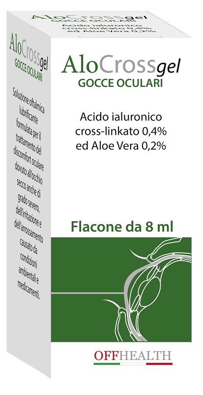 ALOCROSS GOCCE OCULARI ACIDO IALURONICO CROSS-LINKATO 0,2% E ALOE VERA 8 ML - farmascienza.it