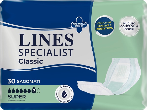 PANNOLONE LINES SPECIALIST CLASSIC SAGOMATO SUPER 30 PEZZI - farmascienza.it