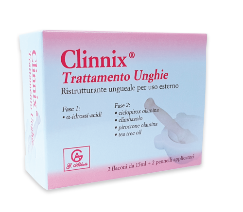 CLINNIX TRATTAMENTO UNGHIE 2 FLACONI 15 ML + 2 PENNELLI APPLICATORI - farmascienza.it