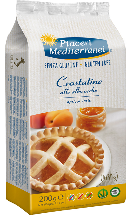 PIACERI MEDITERRANEI LE BONTA' DEL MATTINO CROSTATINE ALL'ALBICOCCA 4 X 50 G - farmascienza.it