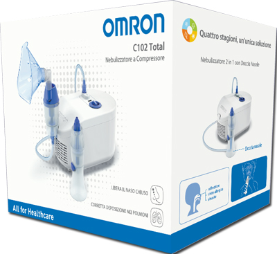 NEBULIZZATORE A PISTONE OMRON C102 TOTAL - farmascienza.it