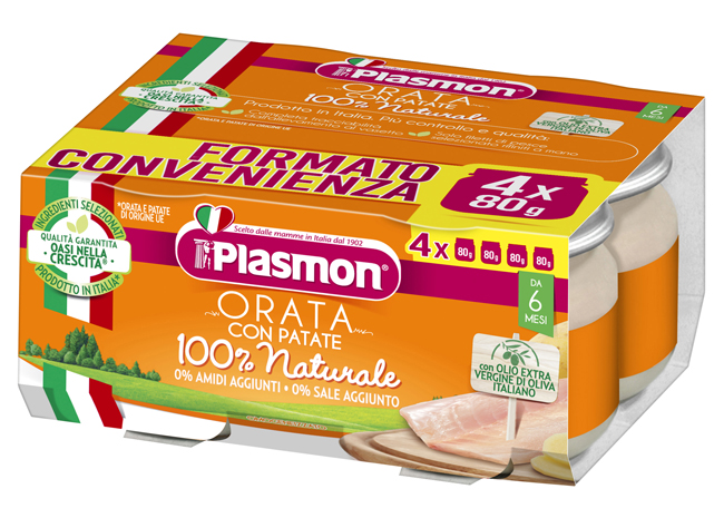 PLASMON ORATA CON PATATE 4 X 80 G - farmascienza.it