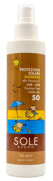 SOLE BUONO PROTEZIONE SOLARE MOLTO ALTA PER BAMBINO 150 ML - farmascienza.it