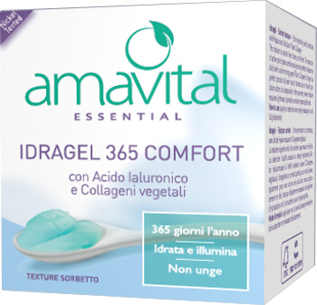 AMAVITAL ESSENTIAL IDRAGEL VISO 365 COMFORT 50 ML - farmascienza.it