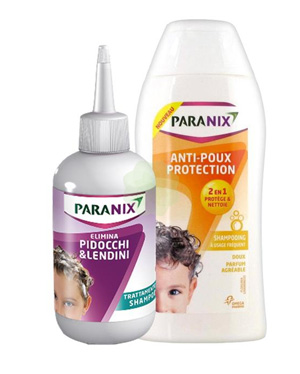 BIPACCO SHAMPOO PARANIX TRATTAMENTO PIDOCCHI 200 ML + SHAMPOO PROTECTION 200 ML + PETTINE - farmascienza.it