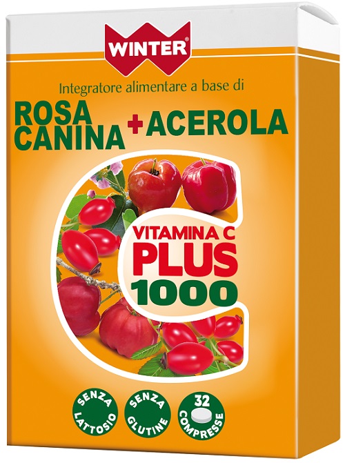 WINTER VITAMINA C PLUS 1000 ROSA CANINA + ACEROLA 32 COMPRESSE - farmascienza.it