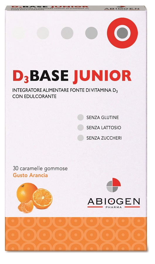 D3BASE JUNIOR 30 CARAMELLE GOMMOSE ARANCIA - farmascienza.it