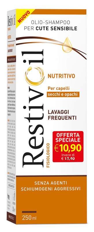 RESTIVOIL NUTRITIVO PER CAPELLI SECCHI E OPACHI LAVAGGI FREQUENTI OFFERTA SPECIALE 250 ML - farmascienza.it