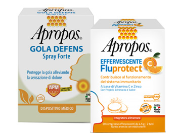 APROPOS SPRAY FORTE + C FLUPROTECT EFFERVESCENTE - farmascienza.it