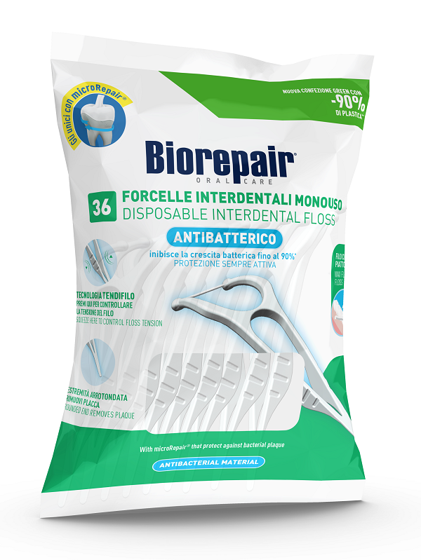 BIOREPAIR ORAL CARE ANTIBATTERICO FORCELLE INTERDENTALI MONOUSO 36 PEZZI - farmascienza.it