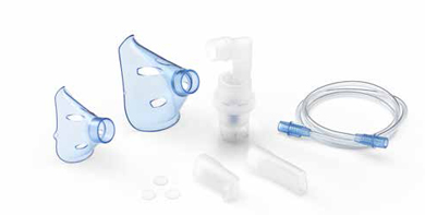 SOFFIO CUBE KIT ACCESSORI RICAMBIO CON AMPOLLA BOCCAGLIO FOCELLA NASALE MASCHERA PEDIATRICA ADULTI TUBELLO FILTRI RICAMBIO BORSA PORTA ACCESSORI - farmascienza.it