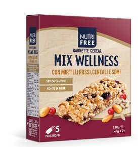 NUTRIFREE BARRETTE CEREAL MIX WELLNESS 28 G X 5 - farmascienza.it