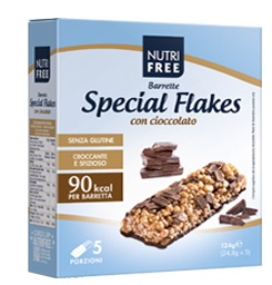 NUTRIFREE BARRETTE SPECIAL FLAKES CIOCCOLATO 24,8 G X 5 - farmascienza.it