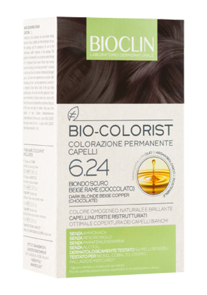 BIOCLIN BIO COLORIST 6,24 BIONDO SCURO BEIGE RAME - farmascienza.it