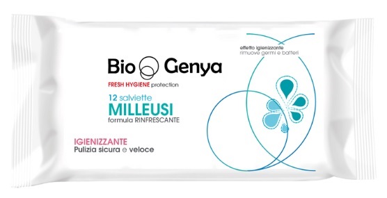 BIOGENYA FRESH HYGIENE PROTECTION 12 SALVIETTE MILLEUSI RINFRESCANTE IGIENIZZANTE - farmascienza.it