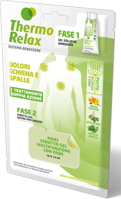 THERMO RELAX FITO GEL DOLORI SCHIENA E SPALLE FASE 2 MAXI CEROTTO GEL MULTIFUNZIONALE CON ERBE 1 PEZZO - farmascienza.it